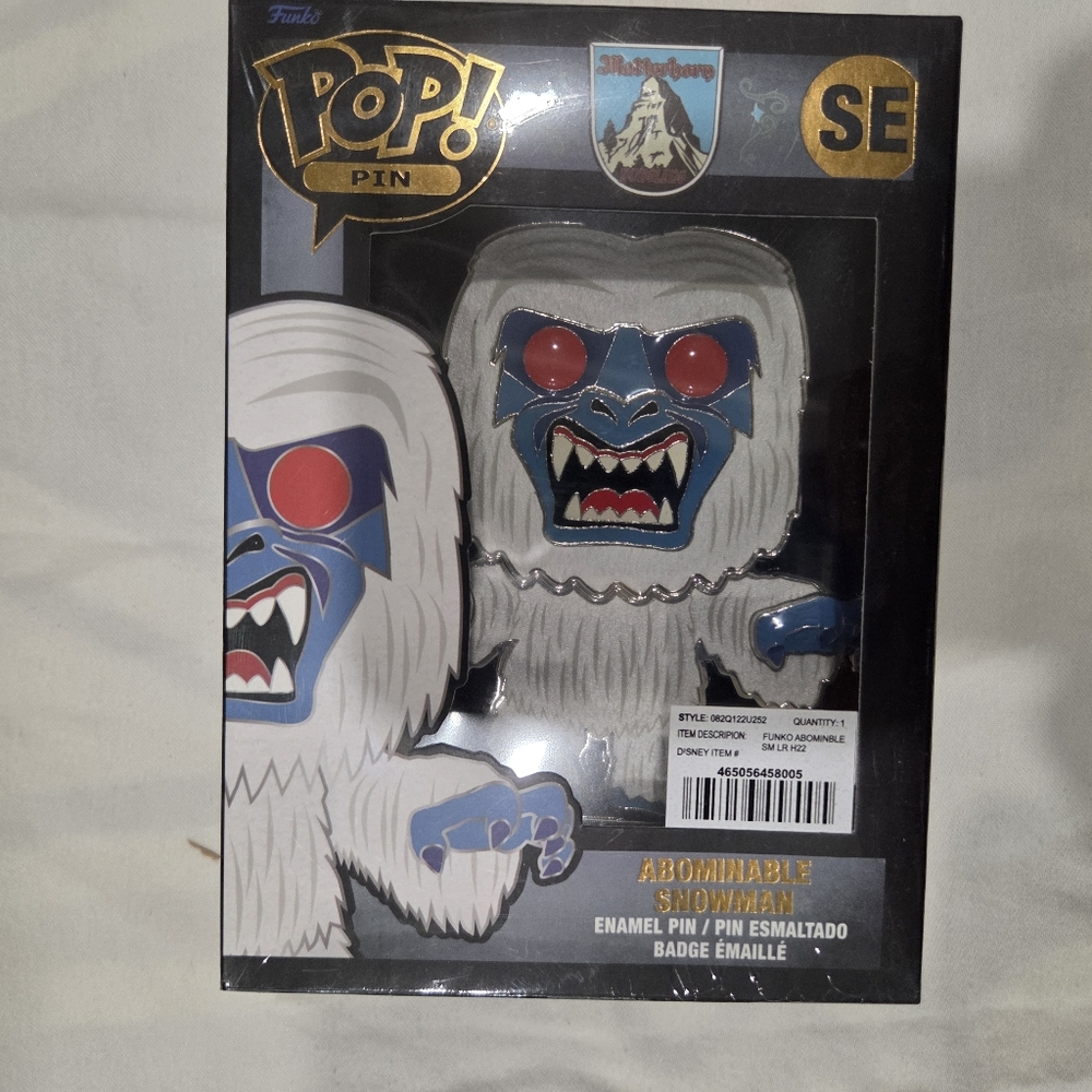 Funko Abominable Snowman Pin with Blue and White